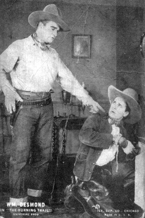 Movie poster for The Burning Trail (1925)