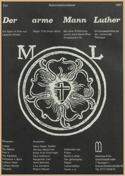 Movie poster for Der arme Mann Luther (1965)