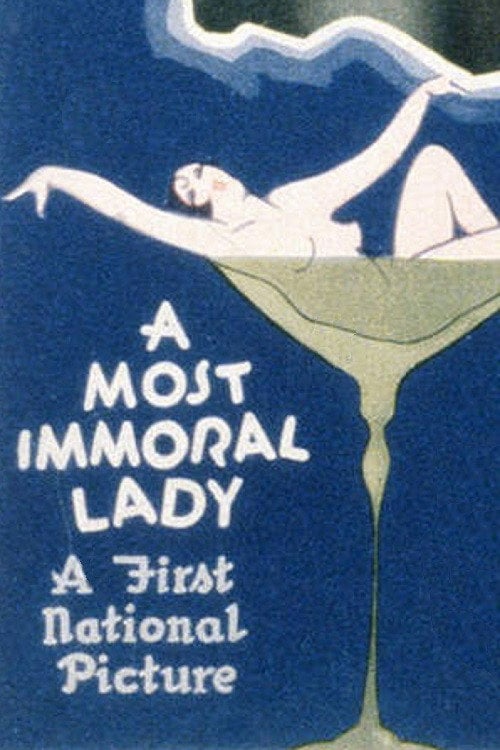 Movie poster for A Most Immoral Lady (1929)