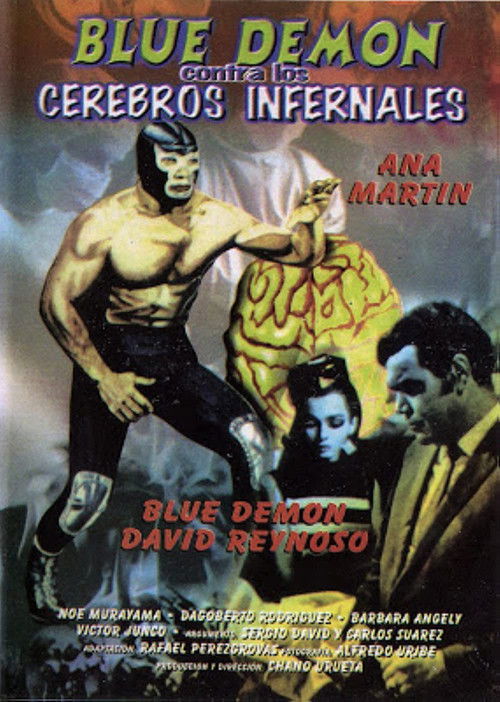 Movie poster for Blue Demon vs. the Infernal Brains (1968)