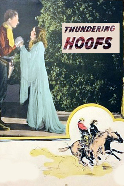 Movie poster for Thundering Hoofs (1922)
