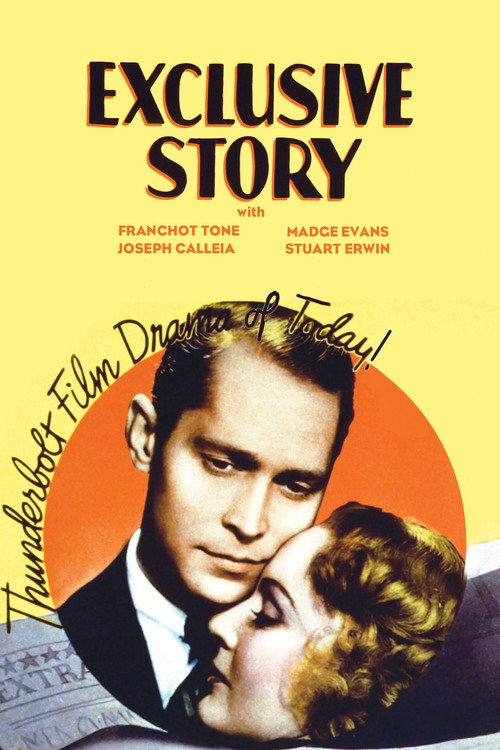 Movie poster for Exclusive Story (1936)