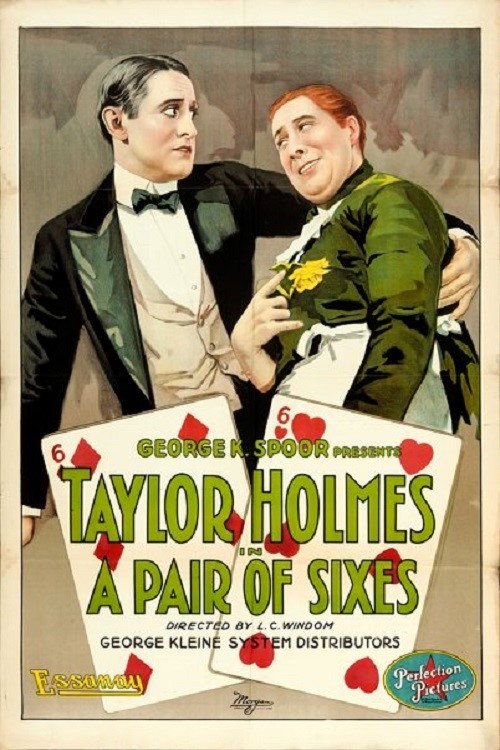 Movie poster for A Pair of Sixes (1918)