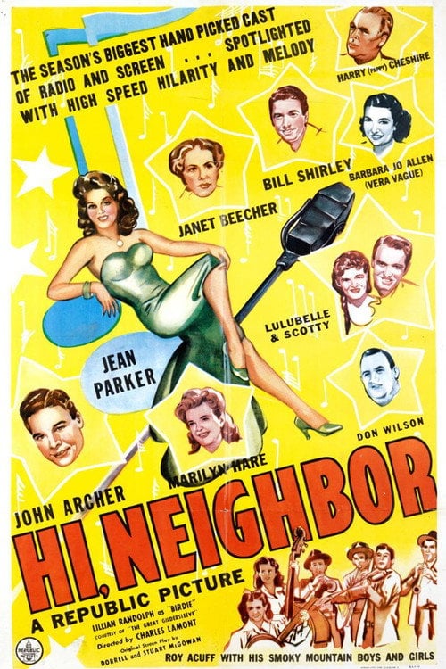 Movie poster for Hi, Neighbor (1942)