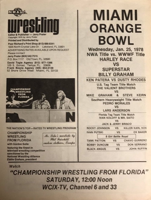 Movie poster for The Super Bowl of Wrestling (1978)