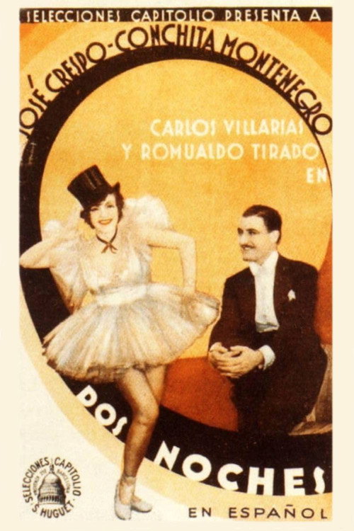 Movie poster for Dos noches (1933)