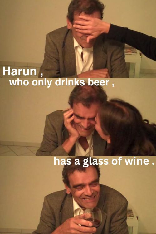 Movie poster for Harun, who only drinks beer, has a glass of wine (2011). (2014)