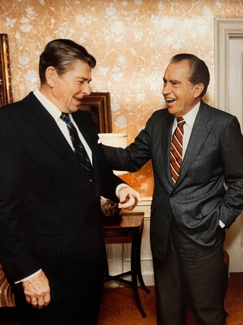 Movie poster for Ronald Reagan and Richard Nixon on Camera (1983)