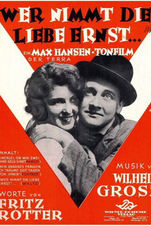 Movie poster for Who Takes Love Seriously? (1931)