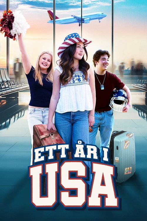 Series poster for Ett år i USA (2025)