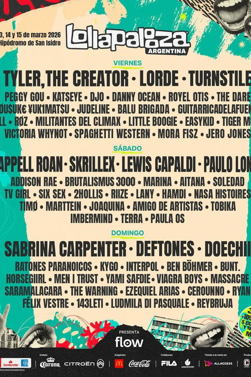 Movie poster for MARINA: Lollapalooza Argentina (2026)