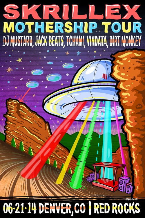 Movie poster for Skrillex - Live @ Red Rocks Amphitheatre (2014)