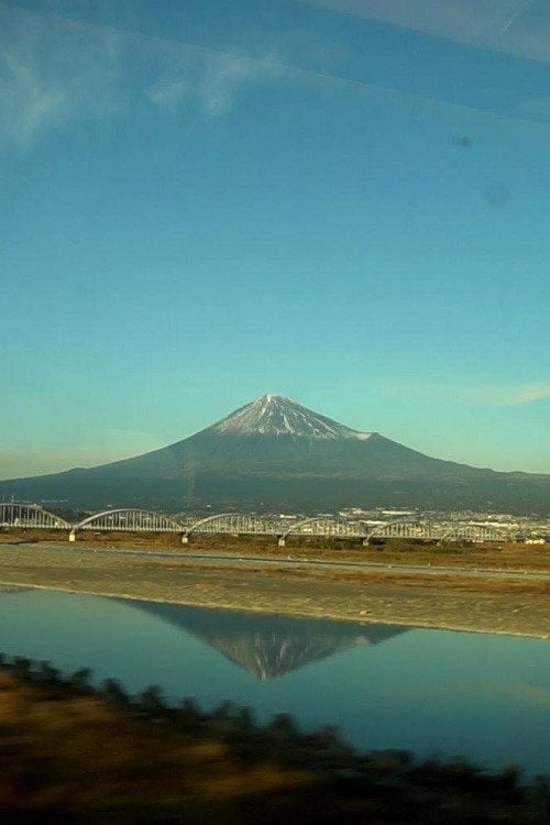 Movie poster for Mount Fuji Seen from a Moving Train (2021)
