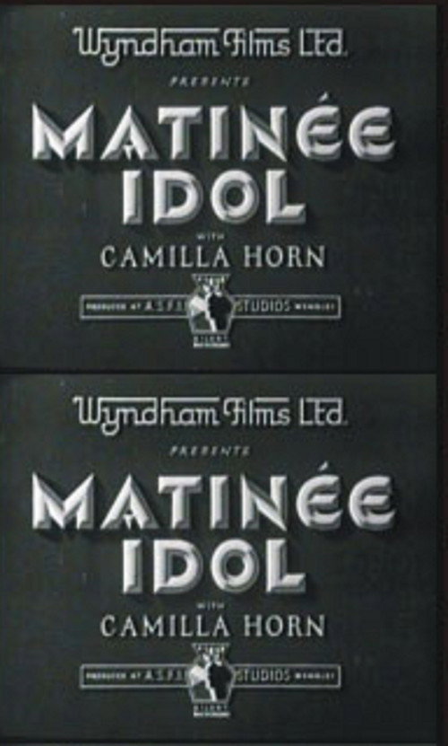 Movie poster for Matinee Idol (1933)
