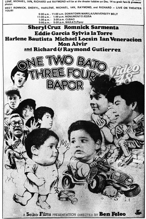 Movie poster for One Two Bato, Three Four Bapor (1988)