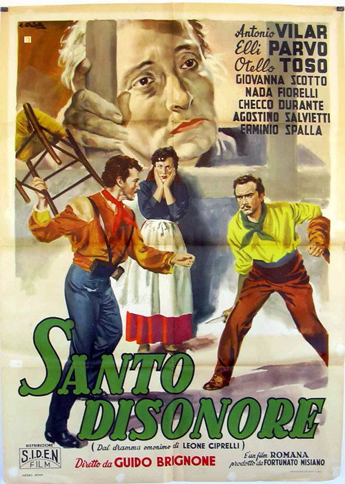Movie poster for Santo disonore (1950)