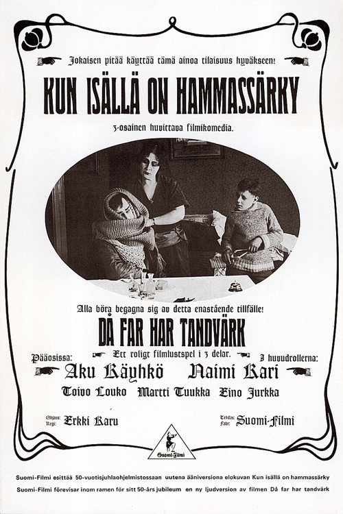 Movie poster for When Father Has Toothache (1922)