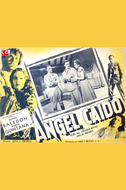 Movie poster for El ángel caído (1949)