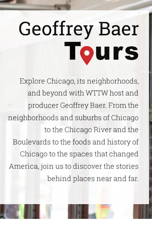 Series poster for Chicago Tours with Geoffrey Baer (2001)