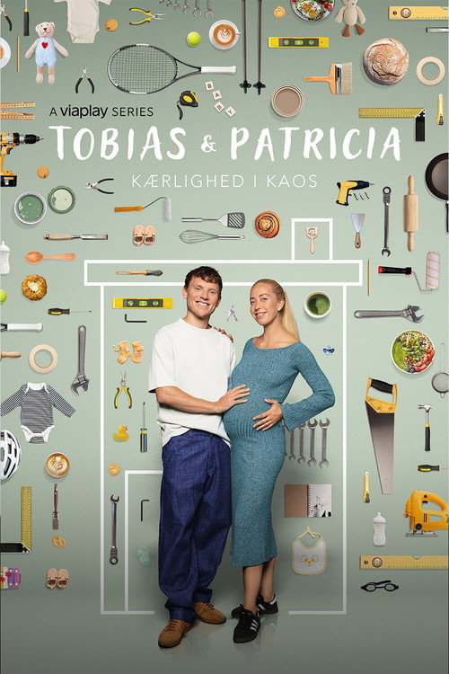 Series poster for Tobias & Patricia: Kærlighed i Kaos (2024)