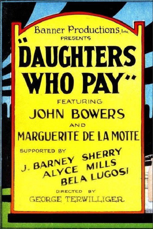 Movie poster for Daughters Who Pay (1925)