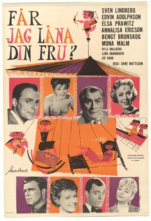 Movie poster for Får jag låna din fru? (1959)