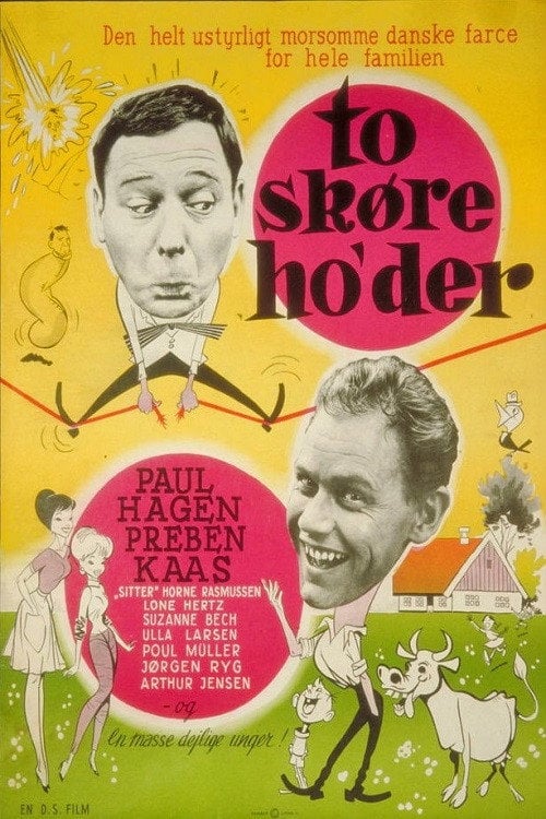 Movie poster for To skøre ho'der (1961)