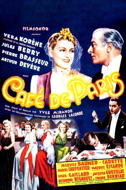 Movie poster for Café de Paris (1938)
