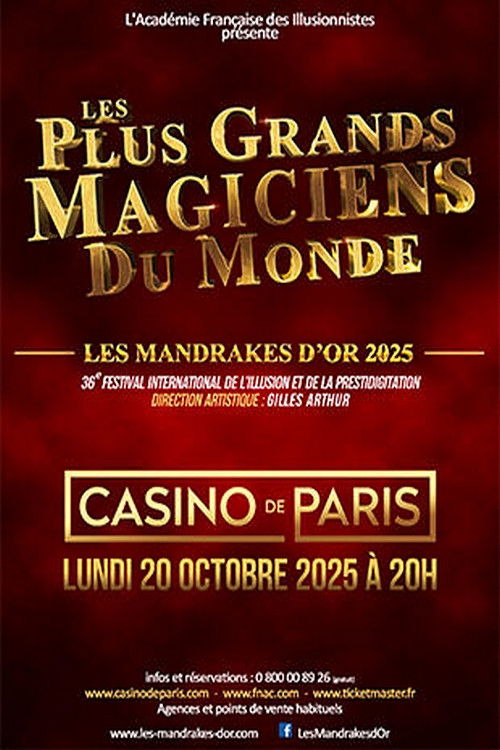 Movie poster for Les plus grands magiciens du monde - Les Mandrakes d'Or 2025 (2026)