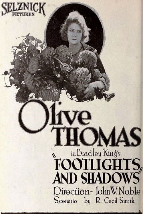Movie poster for Footlights and Shadows (1920)