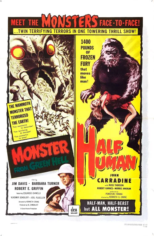 Movie poster for Half Human: The Story of the Abominable Snowman (1957)