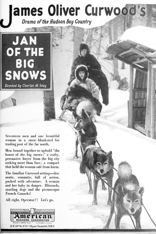 Movie poster for Jan of the Big Snows (1922)