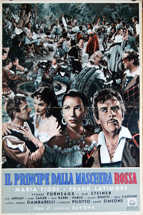Movie poster for The Prince with the Red Mask (1955)