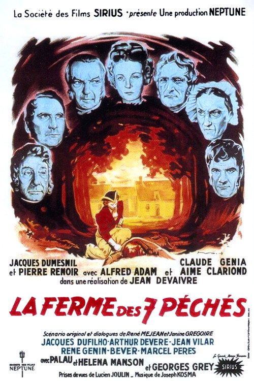 Movie poster for The Farm of Seven Sins (1949)