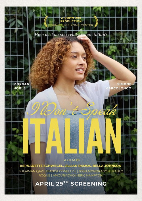 Movie poster for I Don't Speak Italian