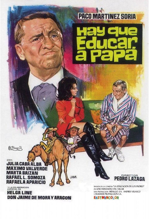 Movie poster for Hay que educar a papá (1971)