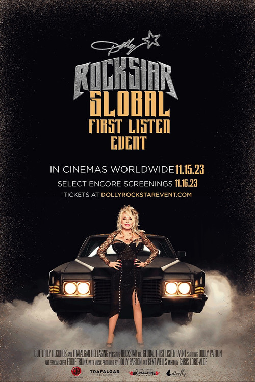 Movie poster for Dolly Parton Rockstar Global First Listen Event (2023)