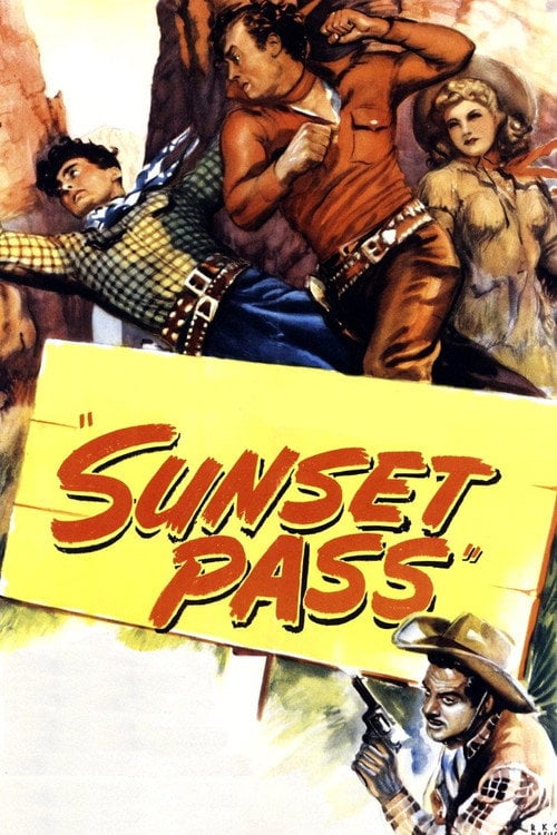 Movie poster for Sunset Pass (1946)