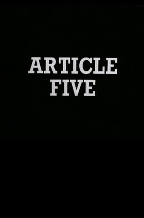 Movie poster for Article Five (1975)