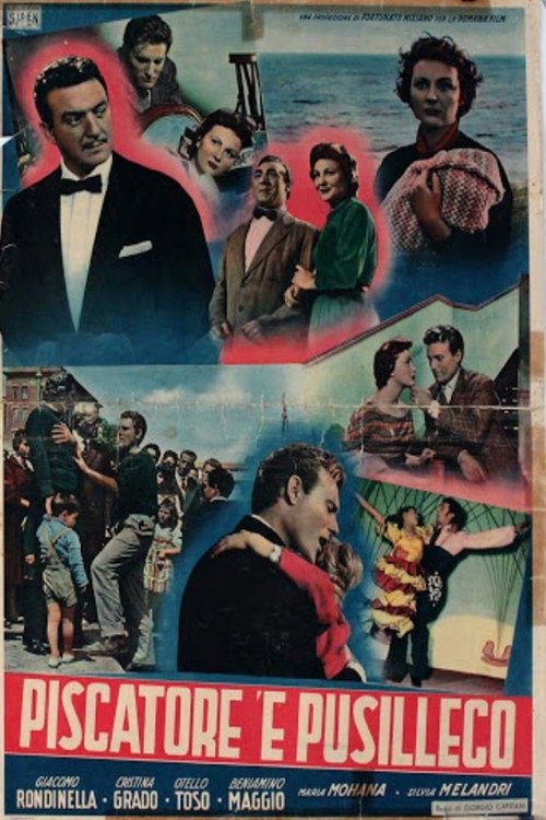 Movie poster for Piscatore 'e Pusilleco (1954)