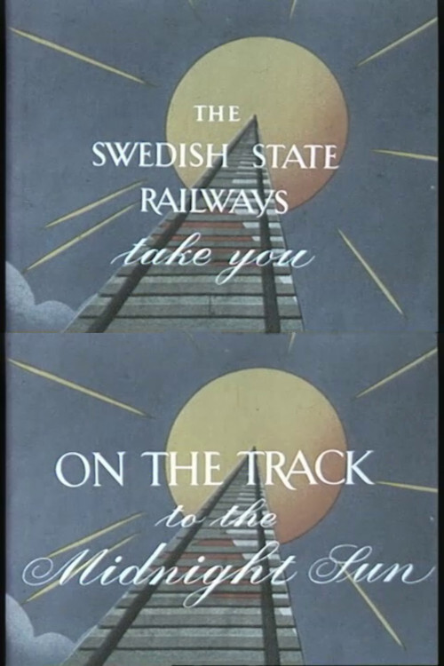 Movie poster for On the track to the midnight sun (1954)