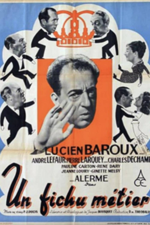 Movie poster for Un fichu métier (1938)