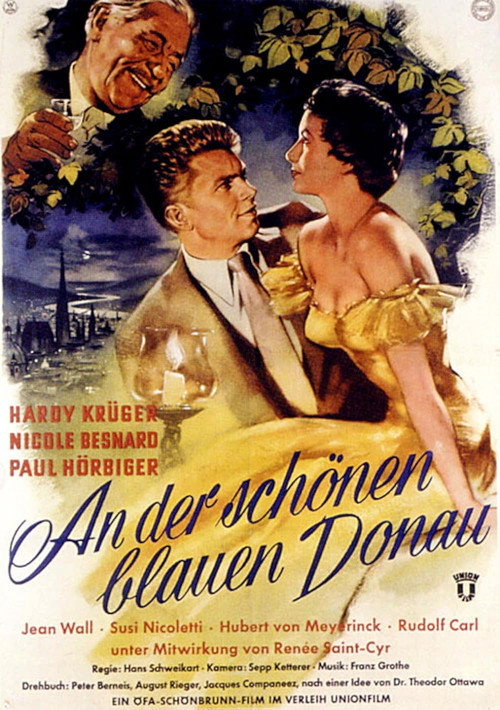 Movie poster for An der schönen blauen Donau (1955)