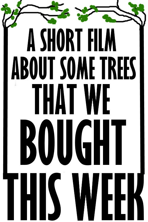 Movie poster for A Short Film About Some Trees That We Bought This Week (2020)