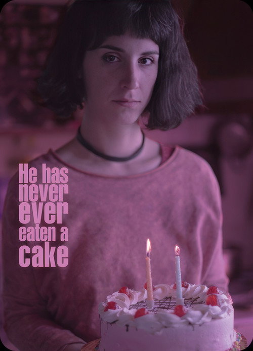 Movie poster for He has never ever eaten a cake (2023)