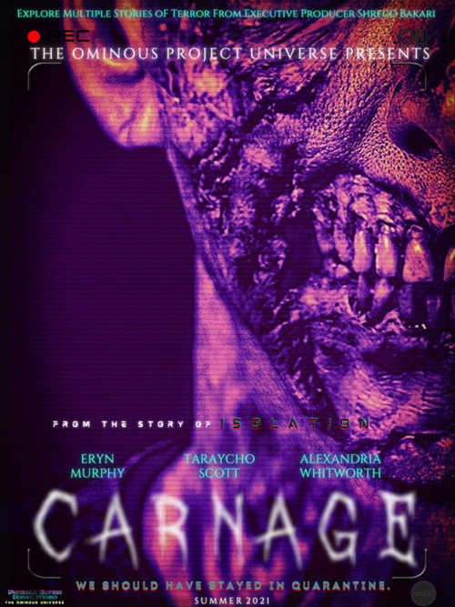 Movie poster for The Ominous Project Universe Presents: CARNAGE (2021)