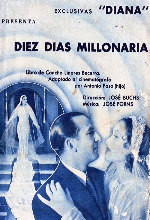 Movie poster for Diez días millonaria (1934)