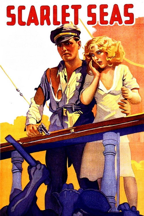 Movie poster for Scarlet Seas (1928)