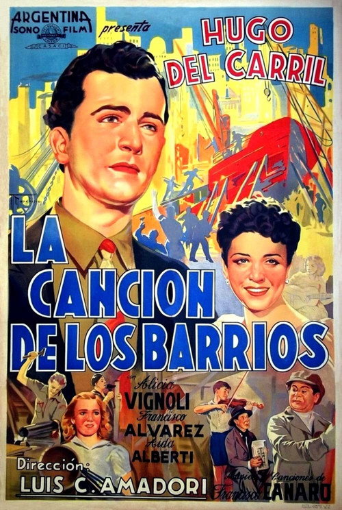Movie poster for La canción de los barrios (1941)
