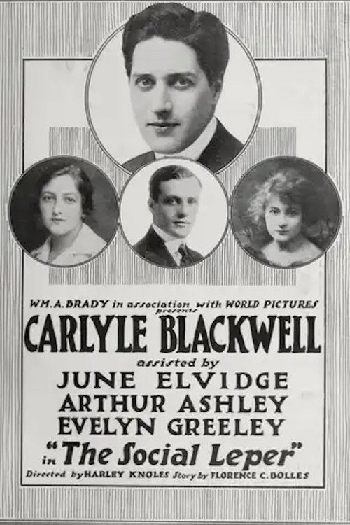 Movie poster for The Social Leper (1917)
